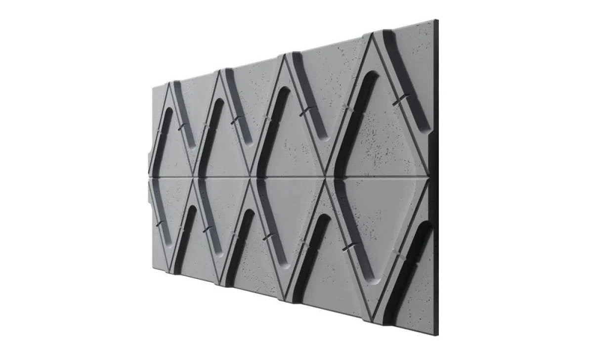 Concrete 3D Wall Panel DIAMONDS - DecorMania.eu