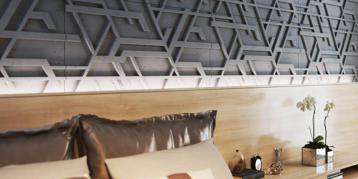 Concrete 3D Wall Panel STELLAR - DecorMania.eu