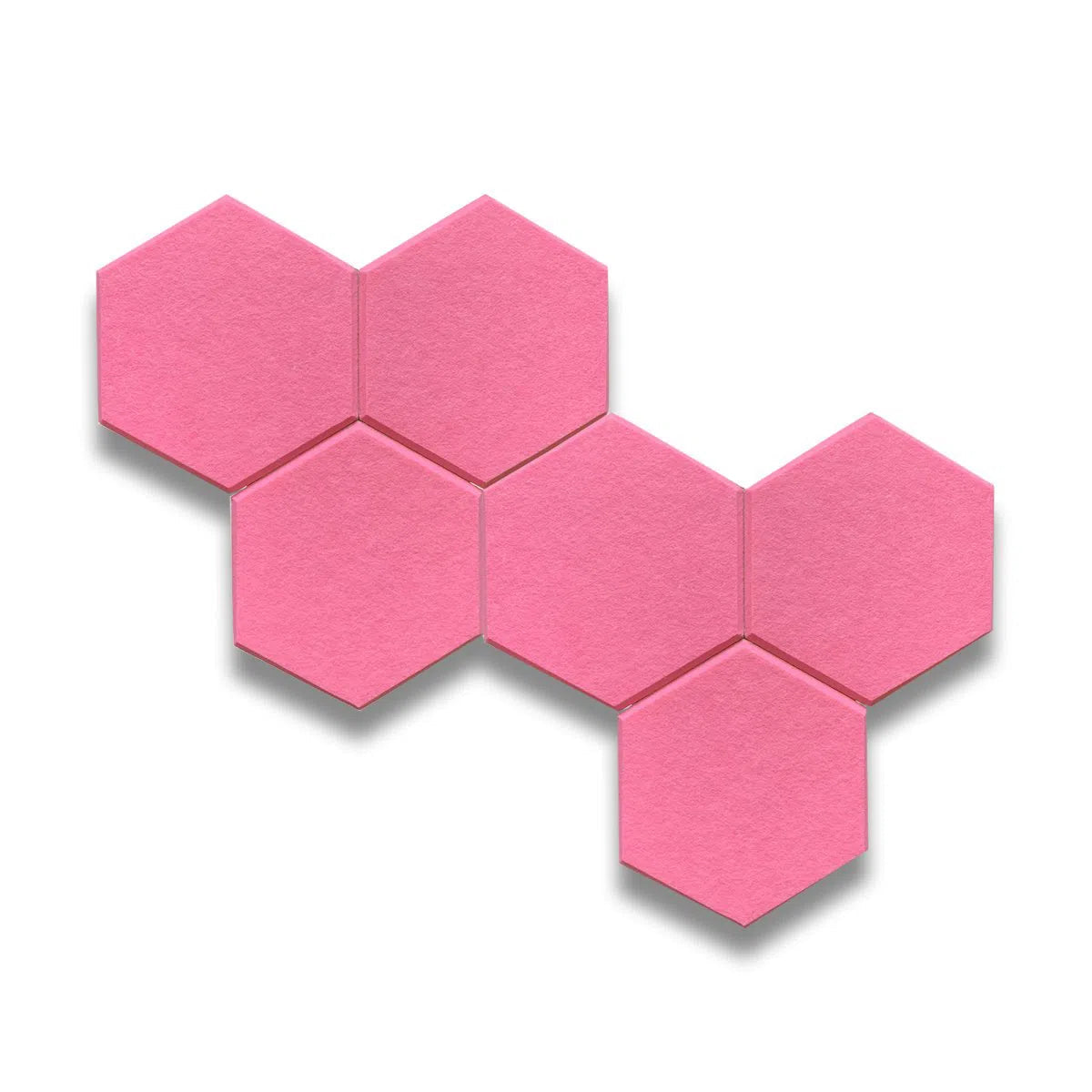 HEXA Felt 3D Panel - PINK 3pcs. - DecorMania.eu