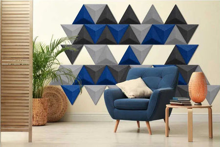 PYRAMID Felt Panel - INDIGO - DecorMania.eu